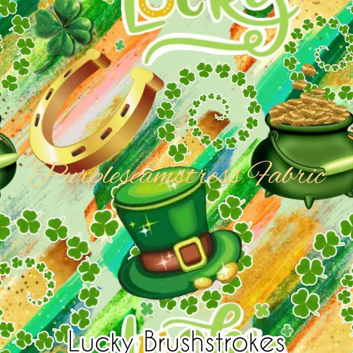 Lucky BrushstrokesFabric