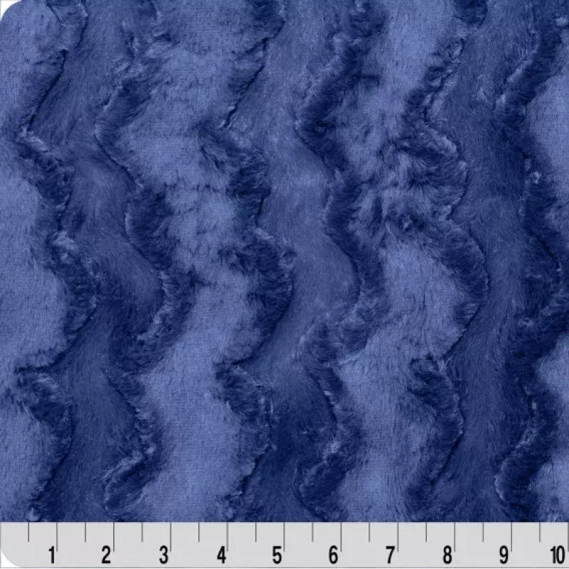 Luxe Cuddle Glacier Navy 58 – 60 Fabric per yard