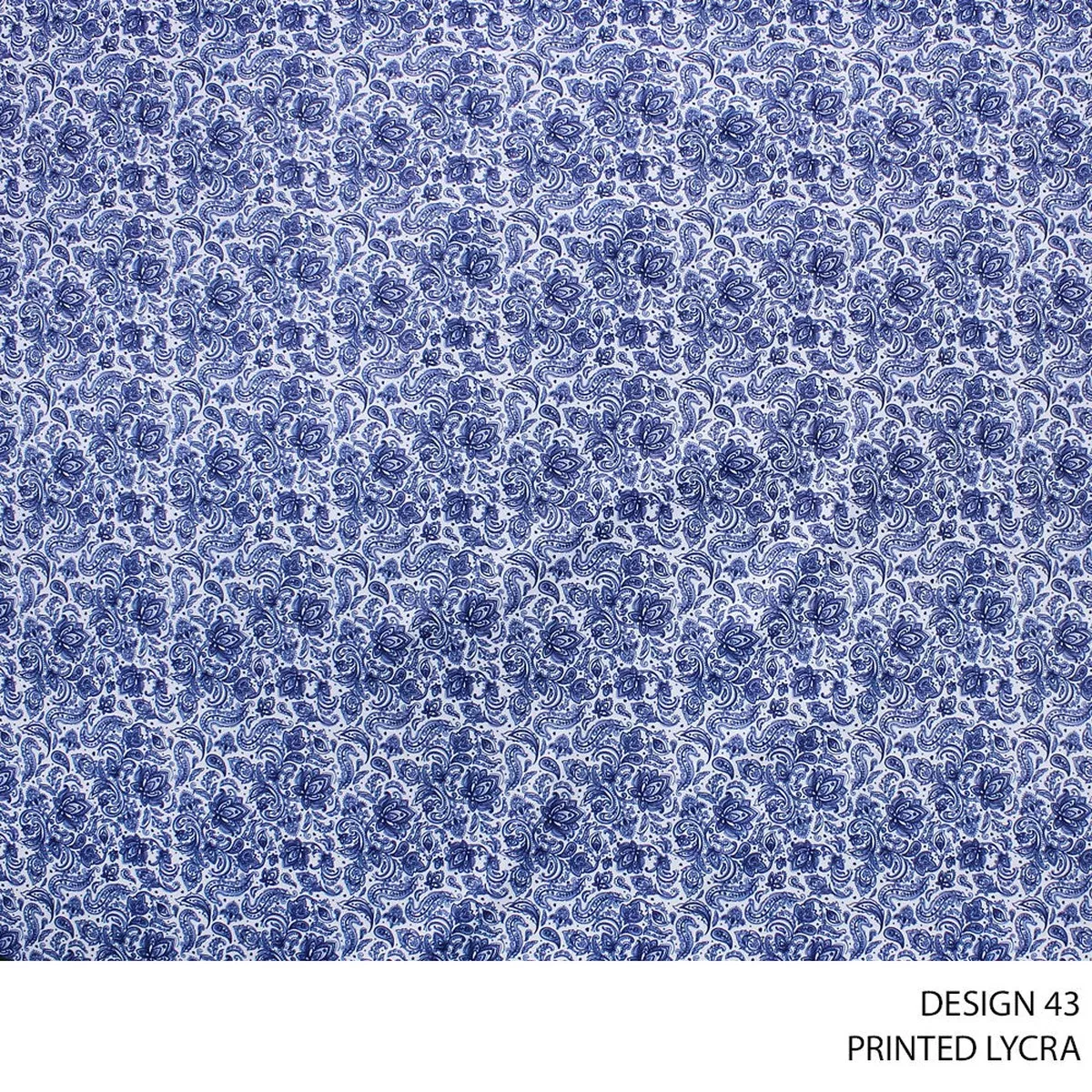 LYCRA PRINT FABRIC 150CM ROYAL ROLL ROLL 002