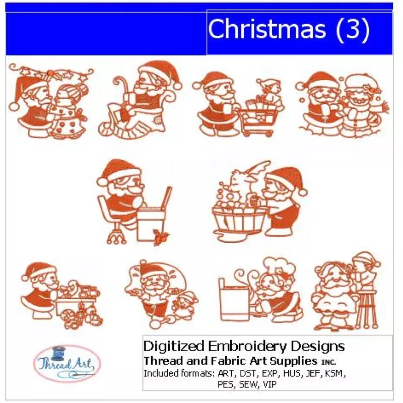 Machine Embroidery Designs – Christmas(3)