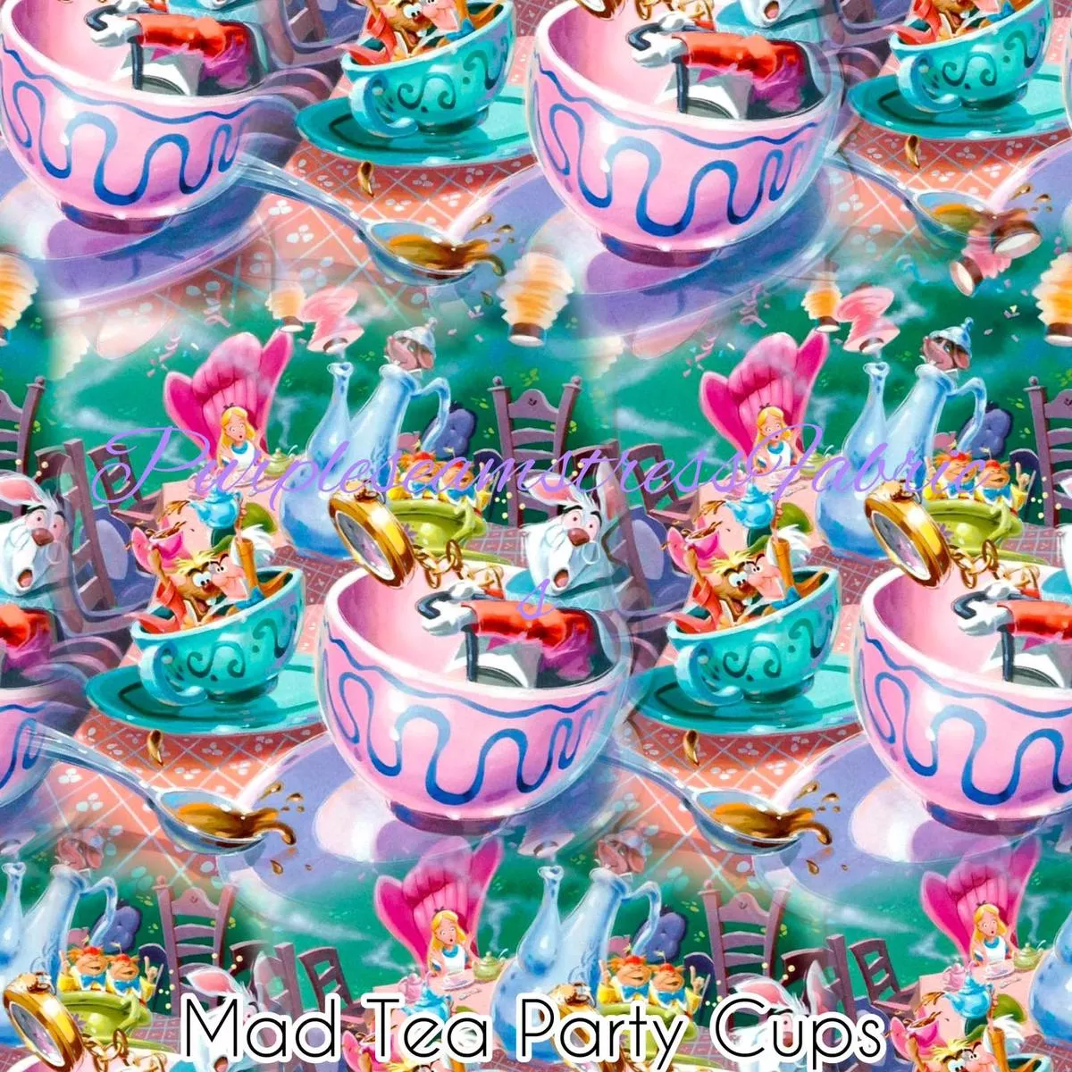 Mad Tea Party CupsFabric