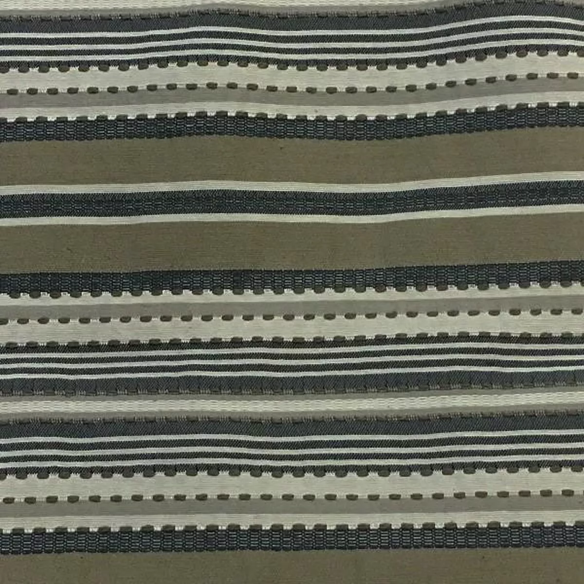 Madeleine Peppercorn Stripe Beige Upholstery Fabric
