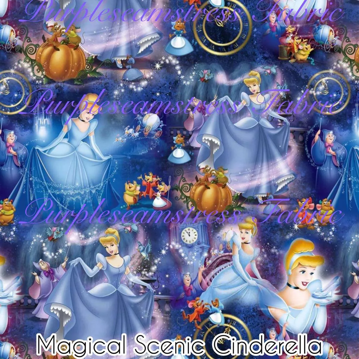 Magical Scenic CinderellaFabric