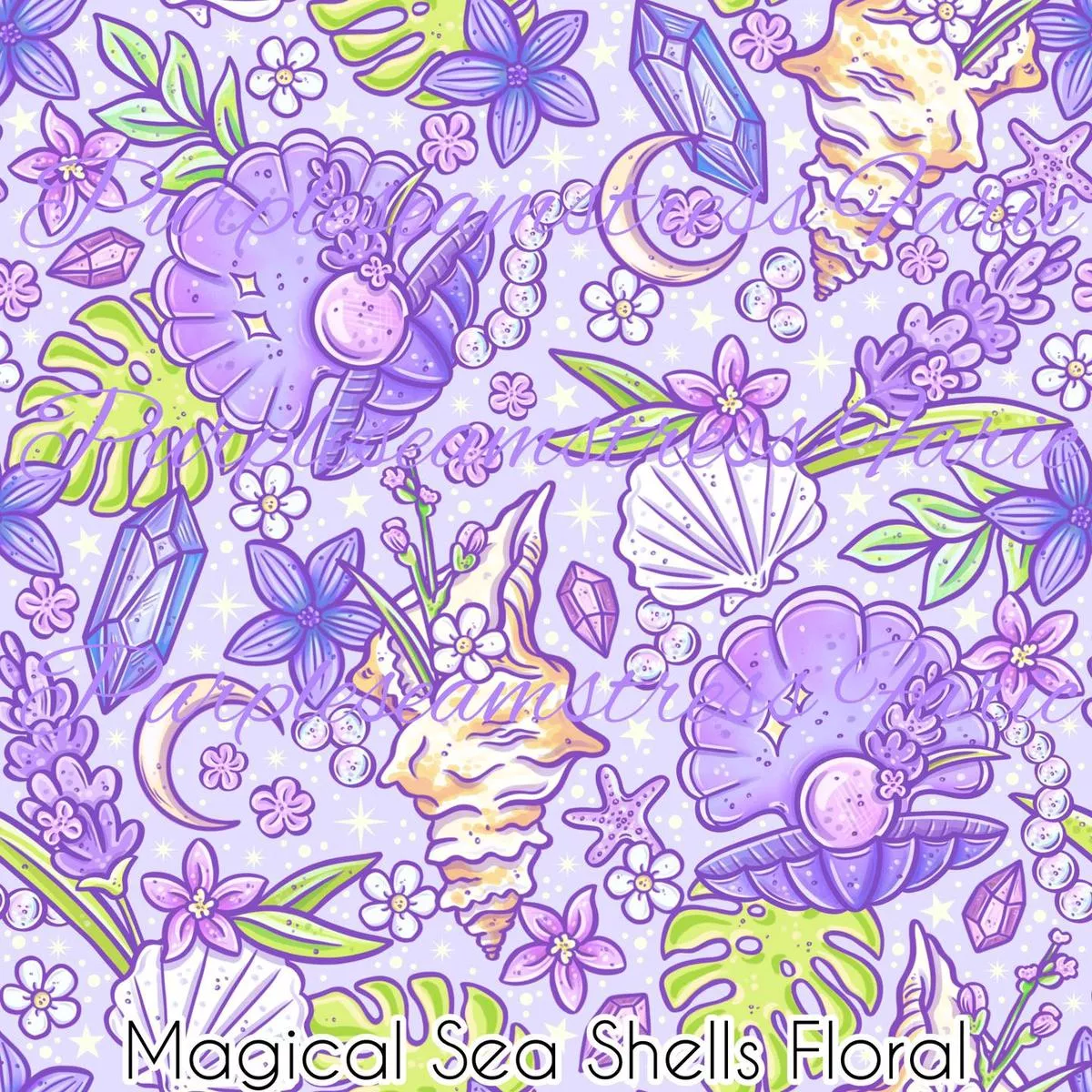 Magical Seashells FloralFabric
