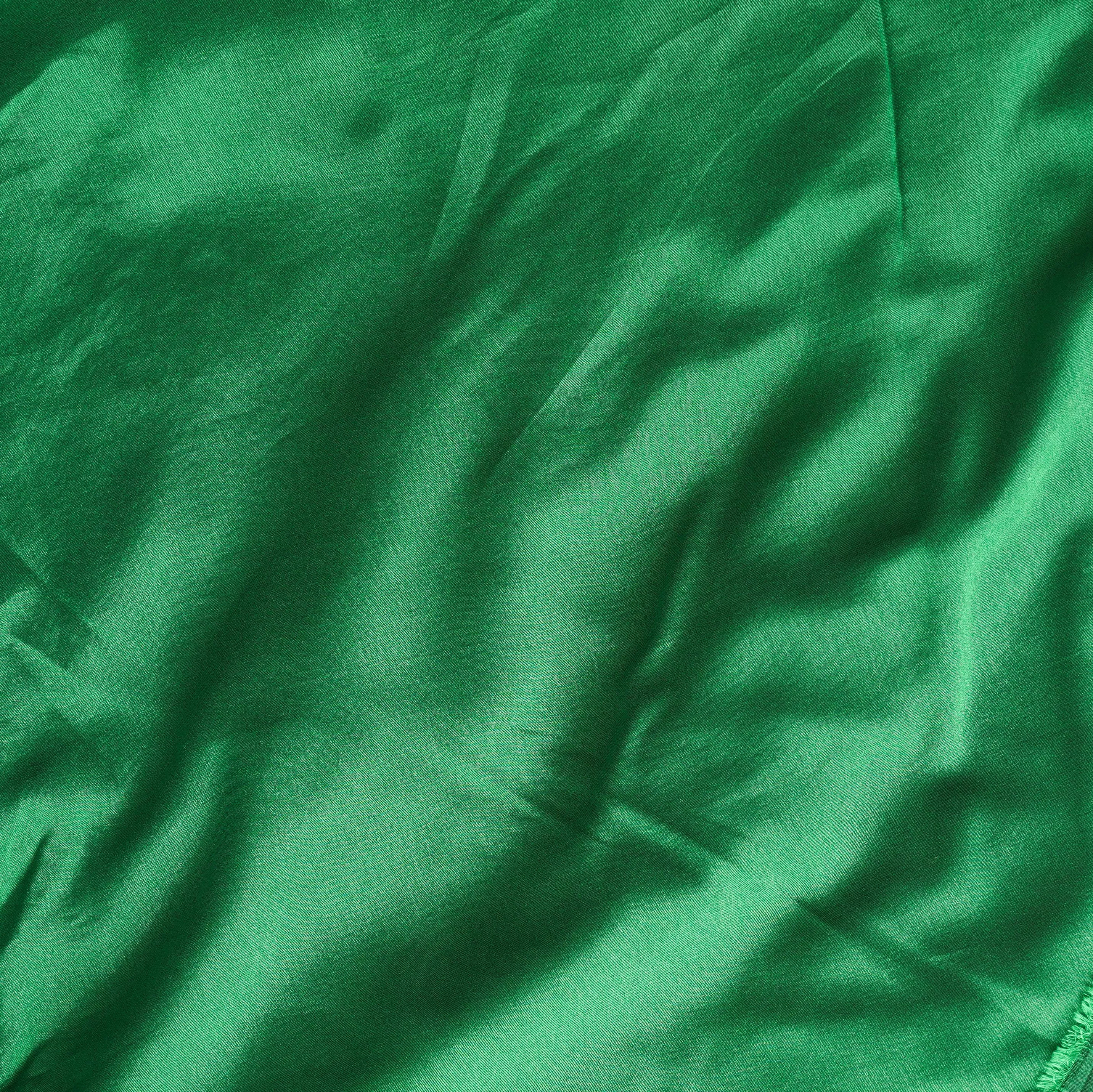 Mango Silk Green Reversable Fabric