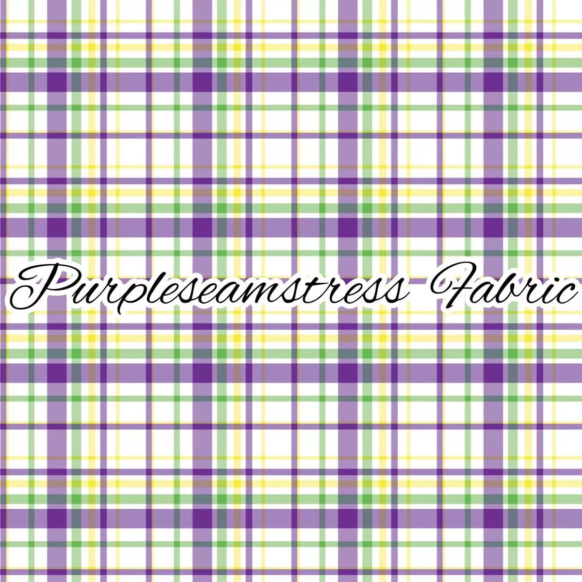 Mardi Gras PlaidFabric