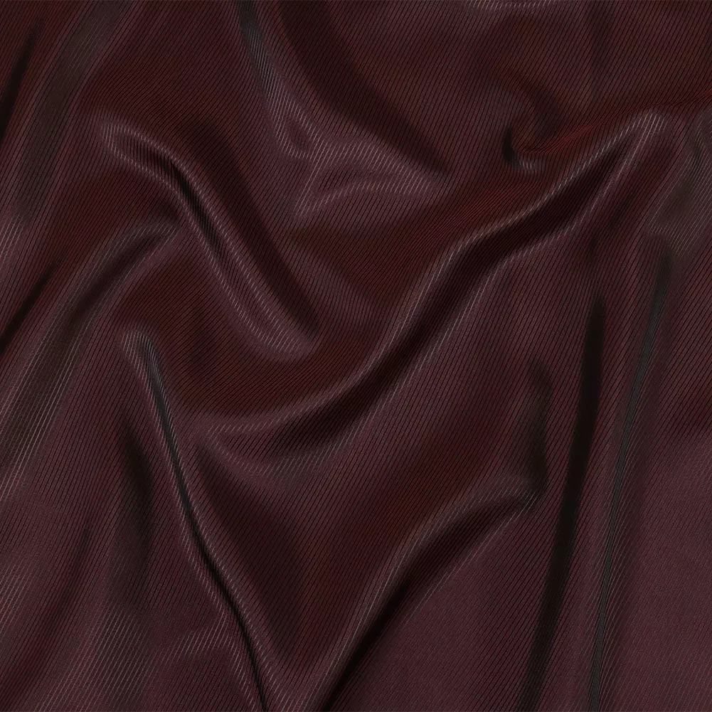 Maroon and Black Diagonal Stripes Jacquard Lining
