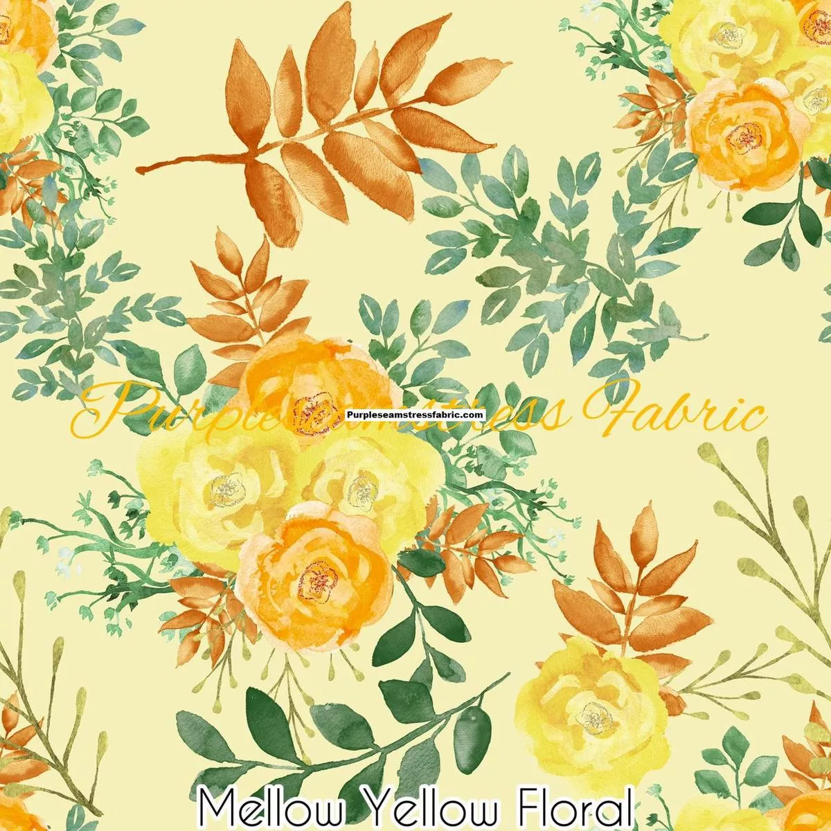 Mellow Yellow FloralFabric
