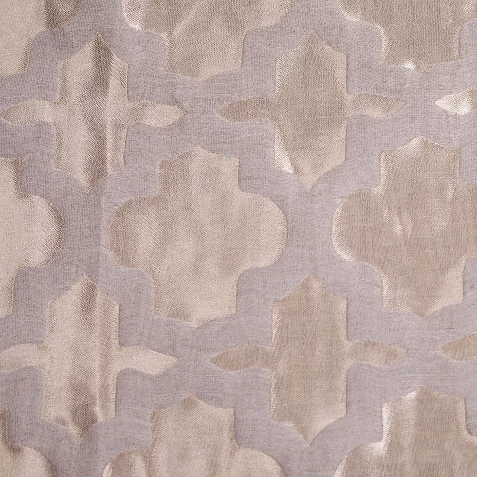 Metallic Gold Morocan Polyester Brocade