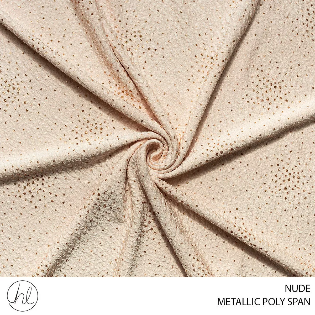 METALLIC POLY SPAN 51 NUDE 150CM PER M