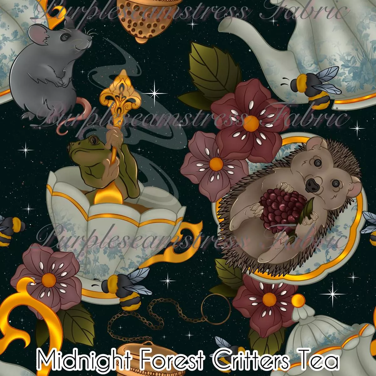 Midnight Forest Critters TeaFab…