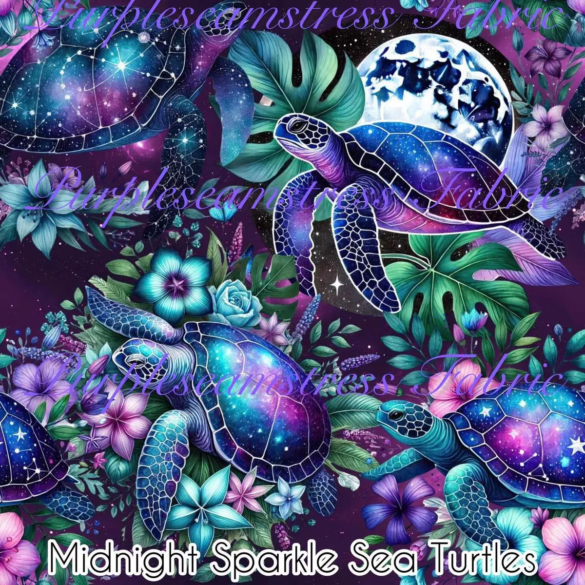 Midnight Sparkle Sea TurtlesFab…