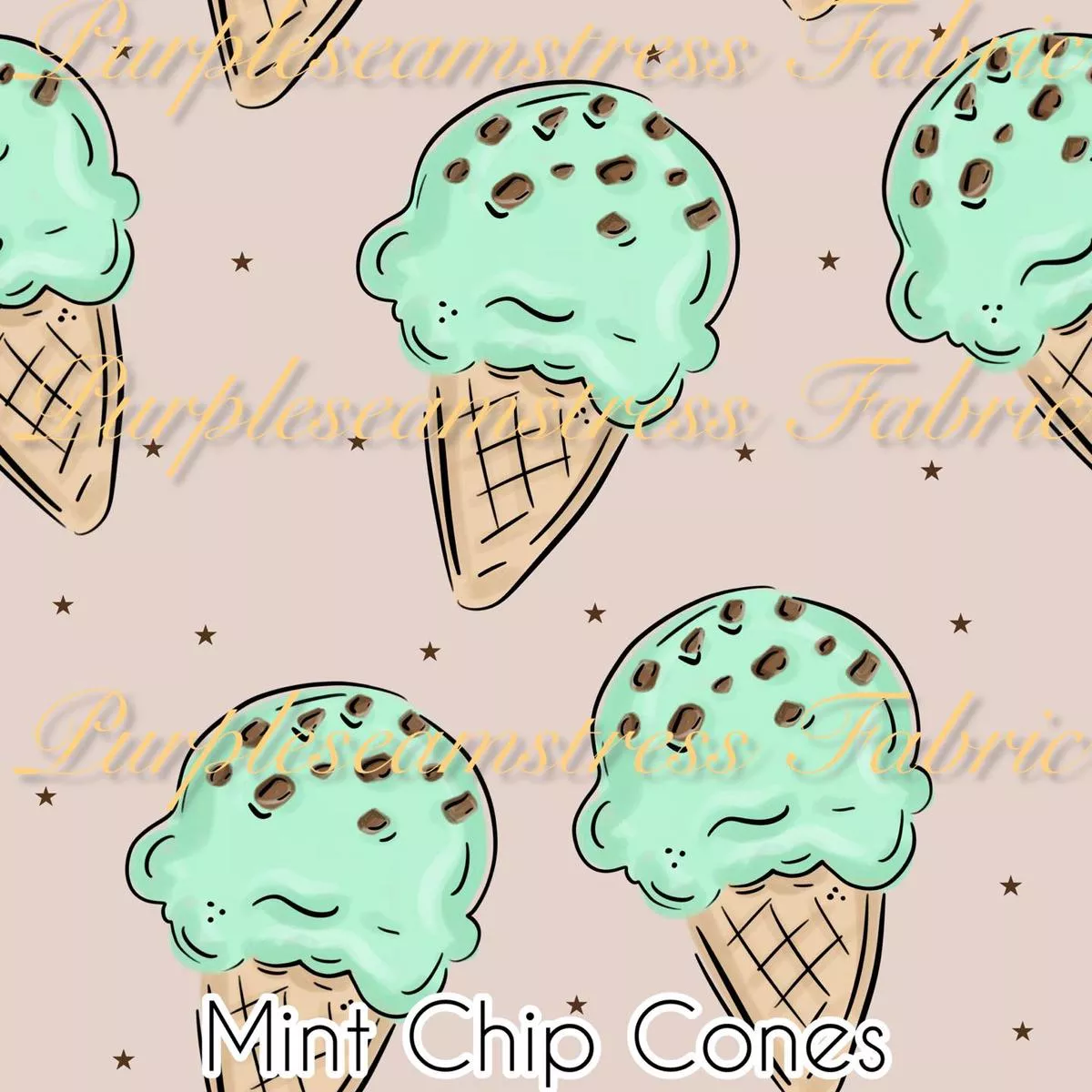 Mint Chip ConesFabric