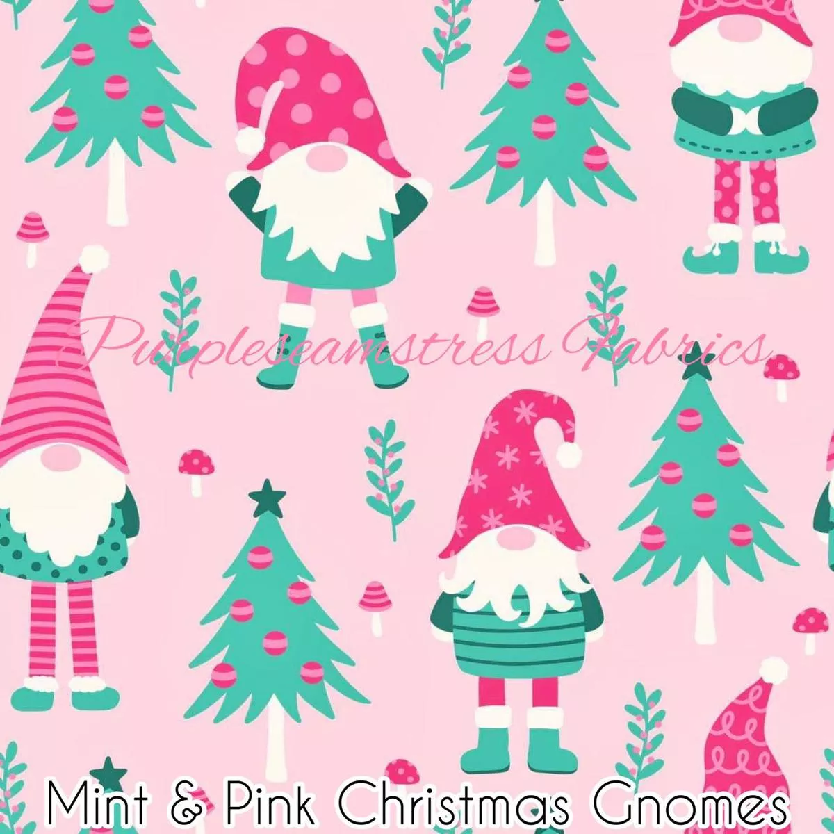 Mint & Pink Christmas Gnomes …