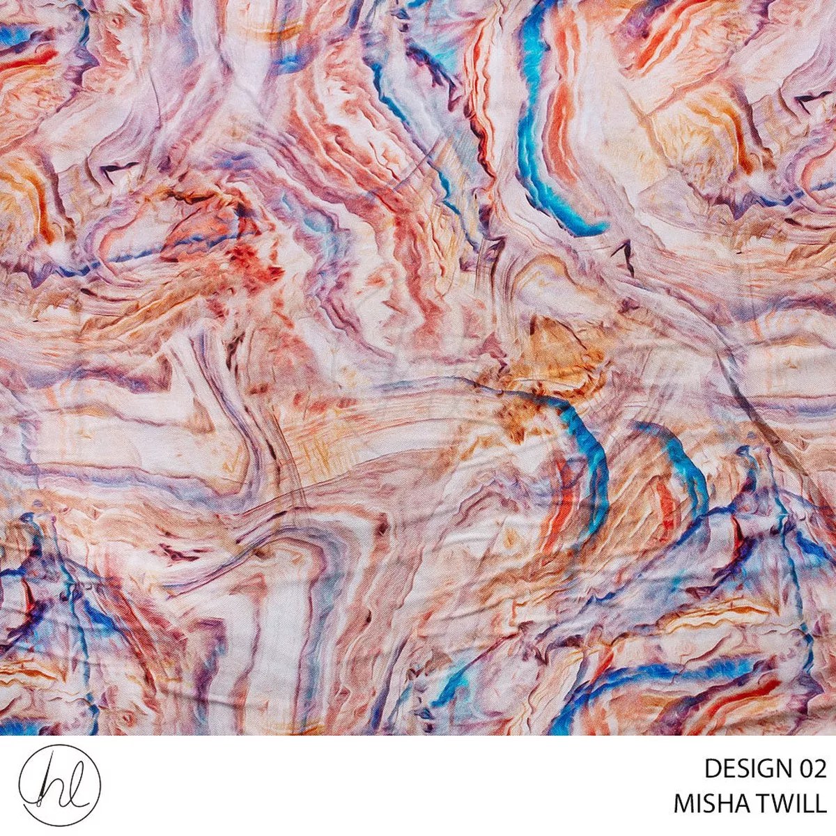 MISHA TWILL FABRIC 150CM RUST ROLL ROLL 001