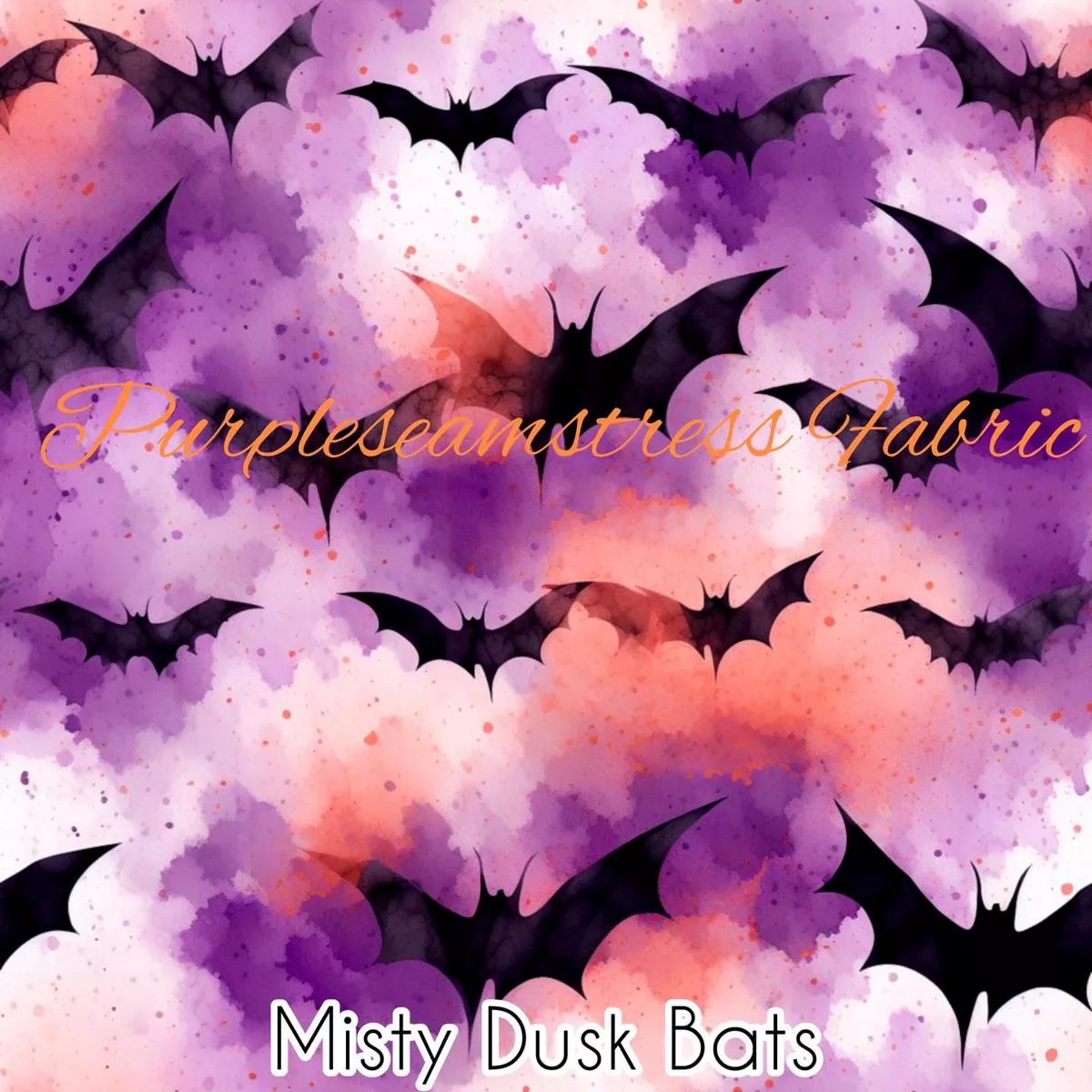 Misty Dusk BatsFabric