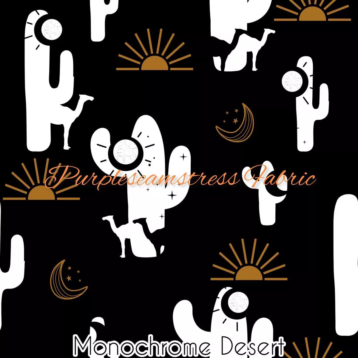 Monochrome DesertFabric