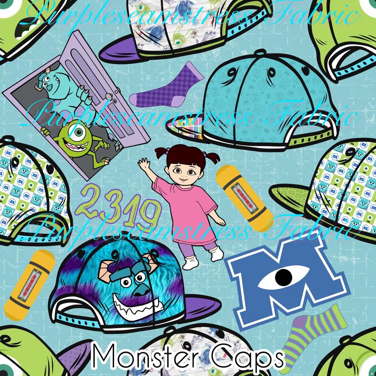 Monster CapsFabric