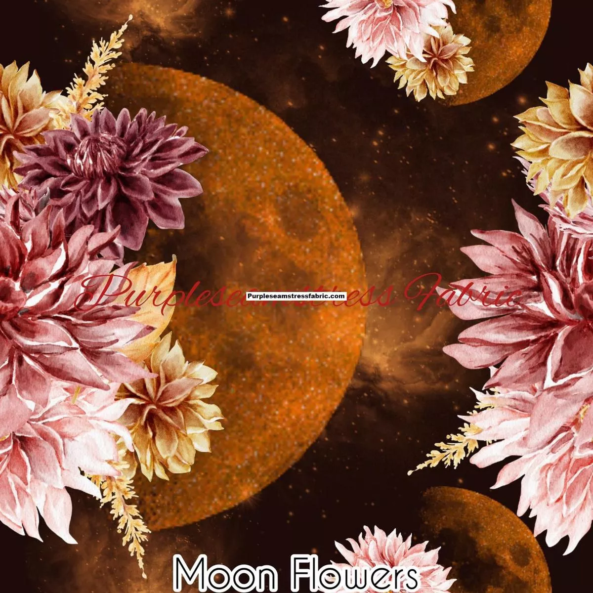 Moon FlowersFabric