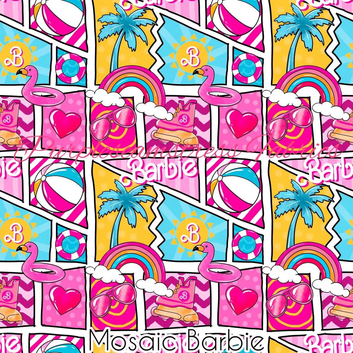 Mosaic BarbieFabric
