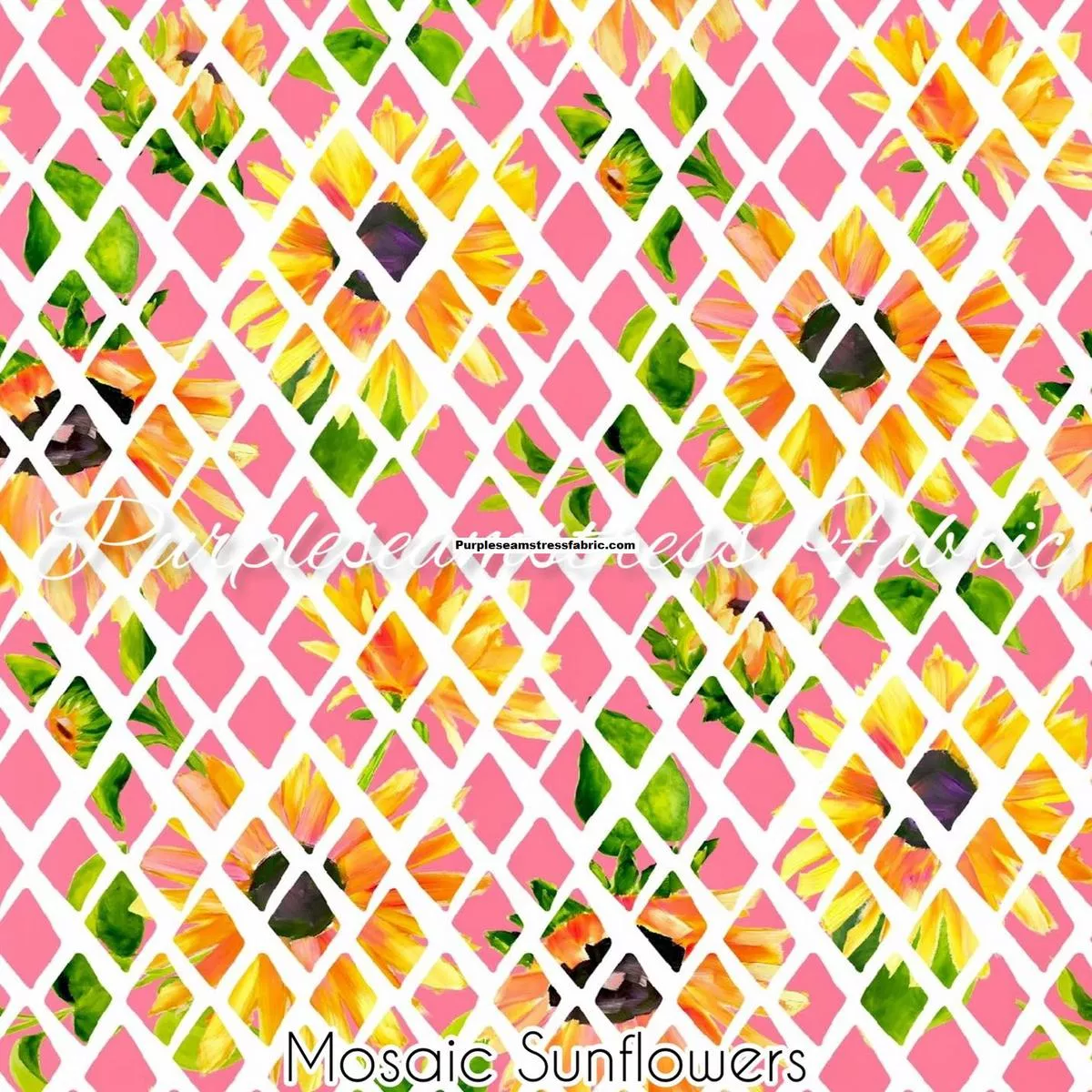 Mosaic SunflowersFabric