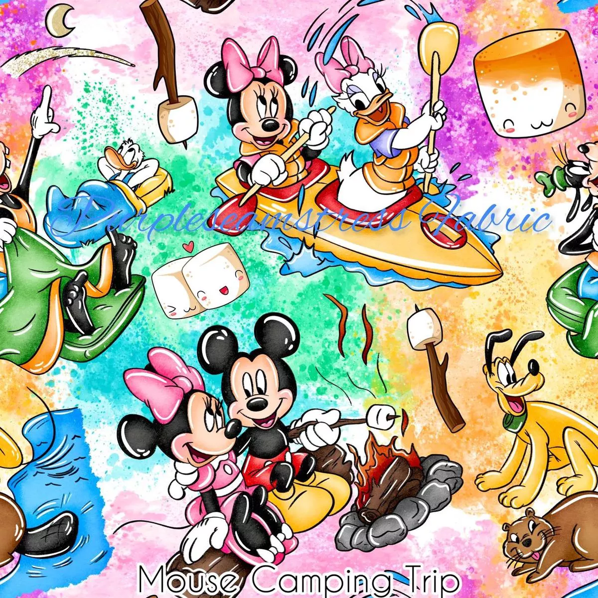 Mouse Camping TripFabric