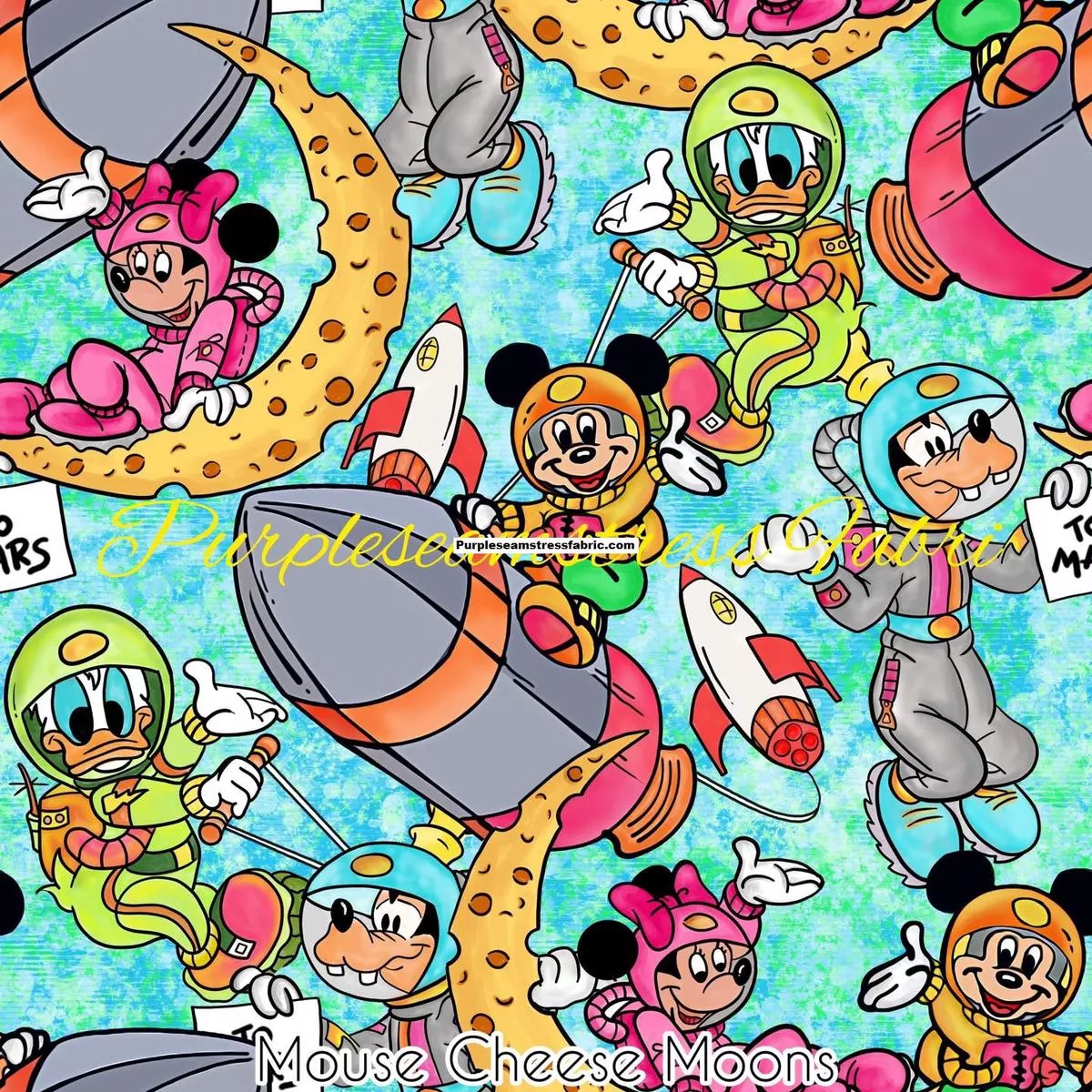 Mouse Cheese MoonsFabric