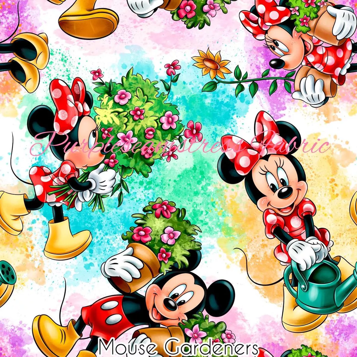 Mouse GardenersFabric
