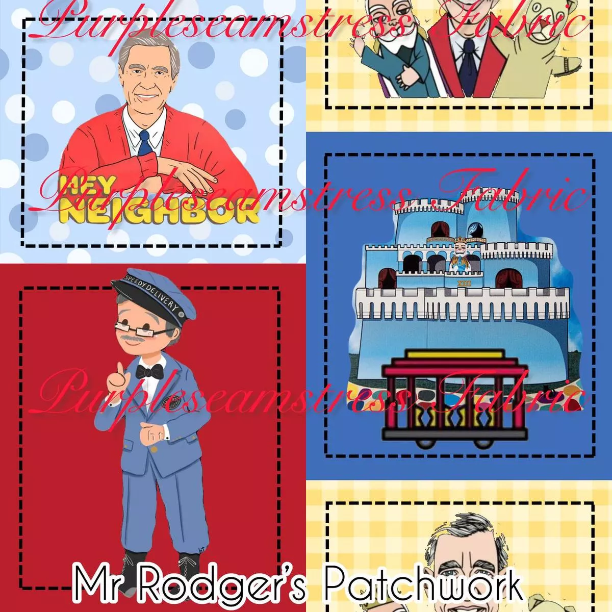 Mr Rogers PatchworkFabric