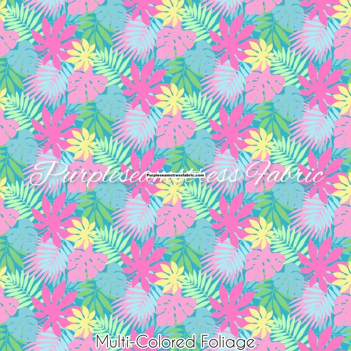 Multi-Colored FoliageFabric