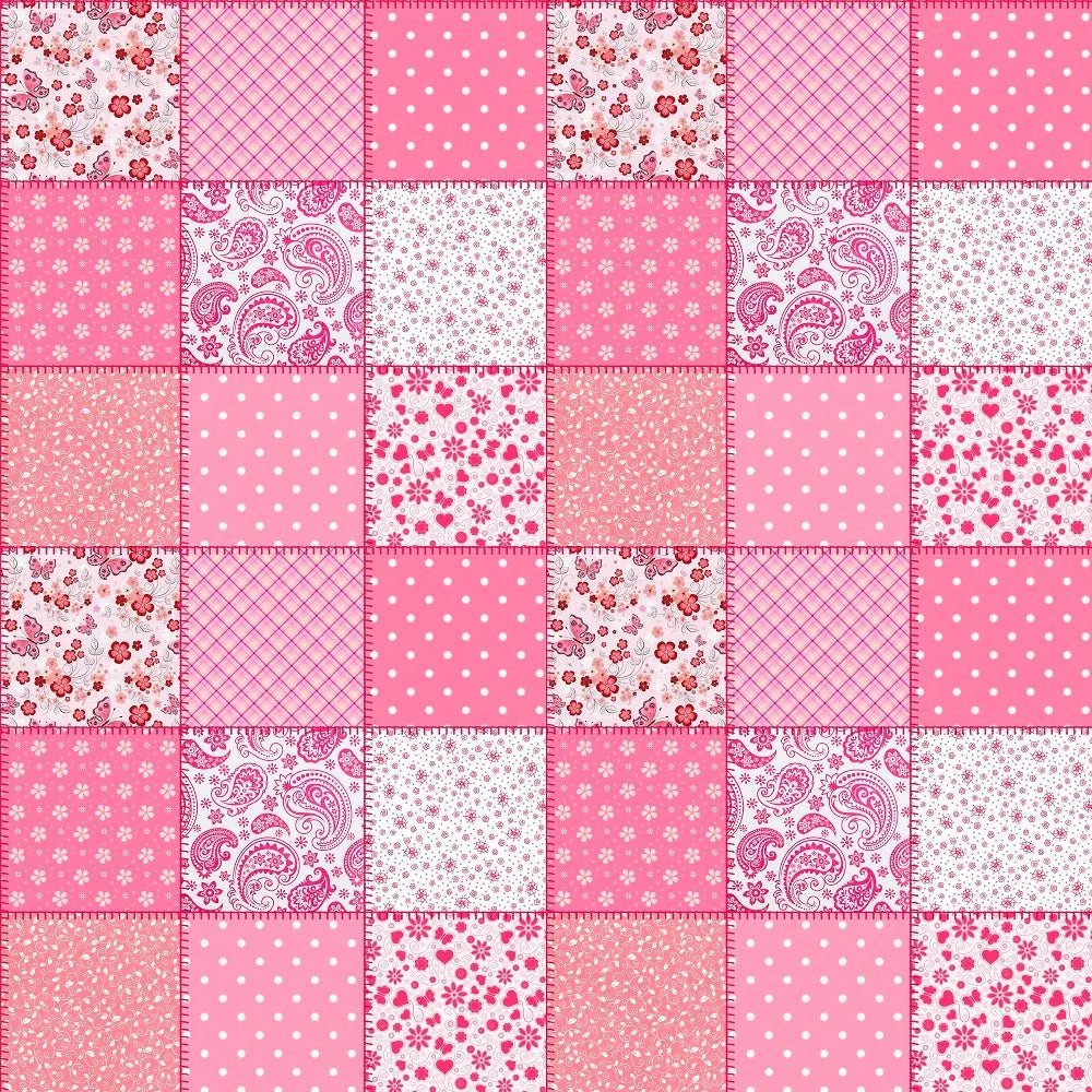 Multi Pink Patchwork Fabric