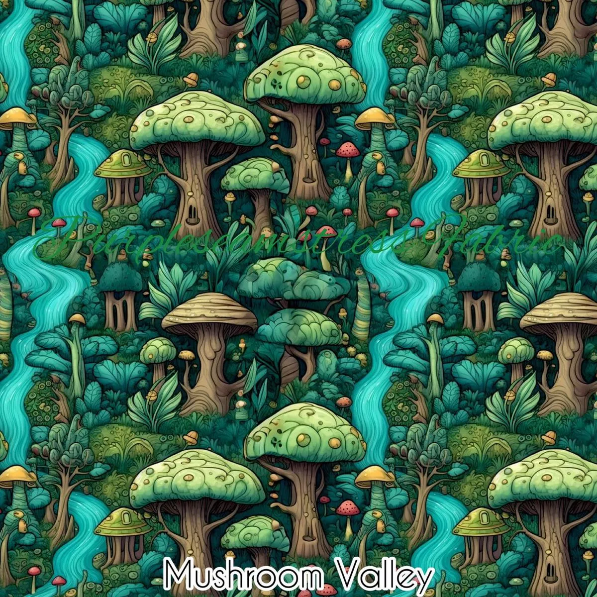 Mushroom ValleyFabric