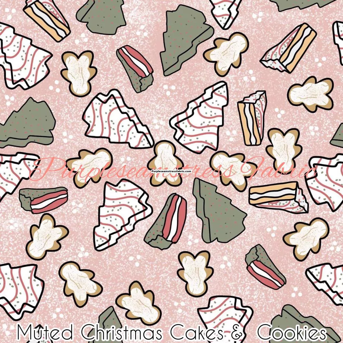 Muted Christmas Tree Cakes & Cookie…