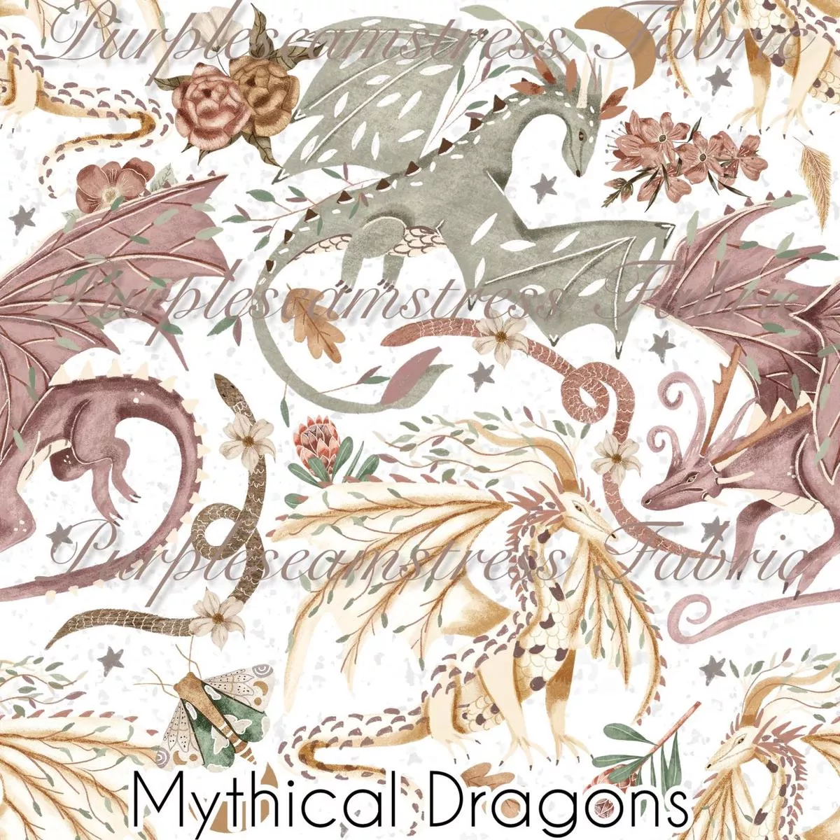 Mythical DragonsFabric