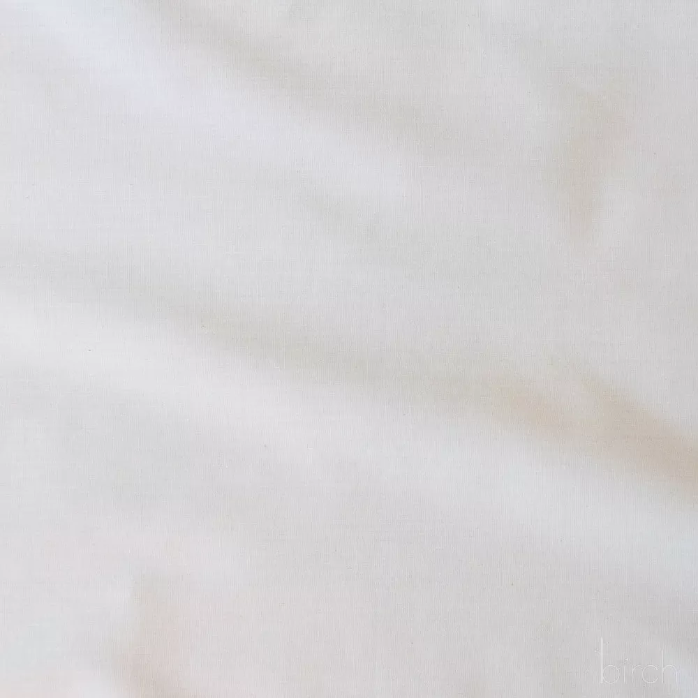 Natural Solid Poplin, Mod Basics by Birch Organic Fabrics