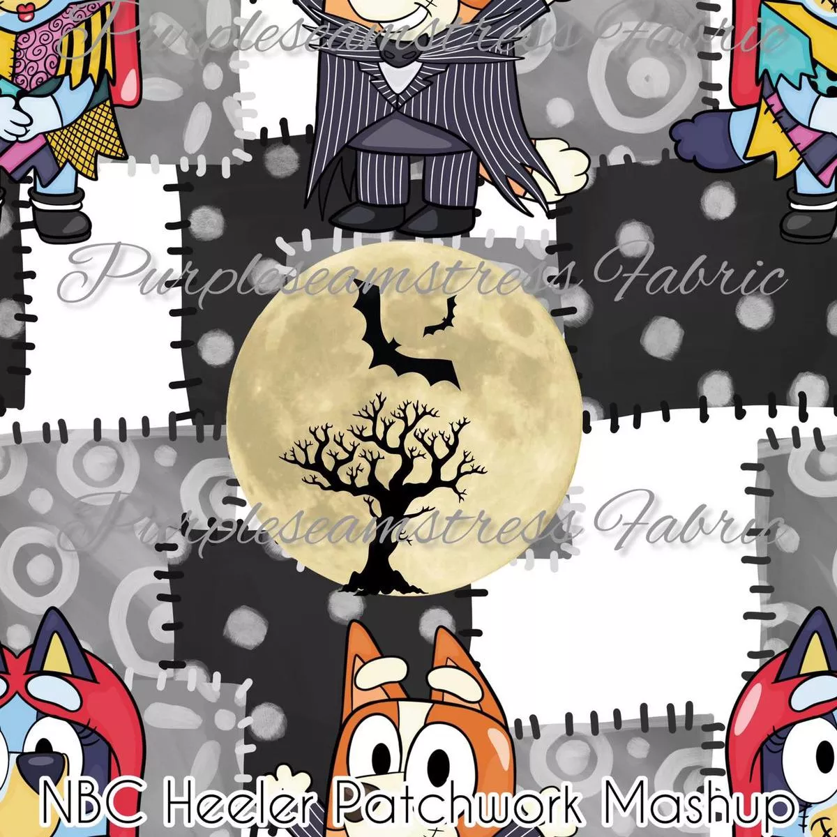 NBC Heeler Patchwork MashupFabr…