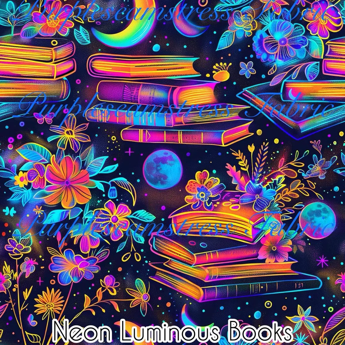 Neon Luminous BooksFabric