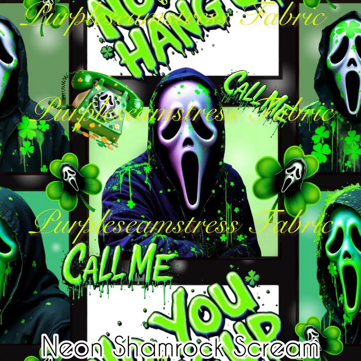 Neon Shamrock ScreamFabric