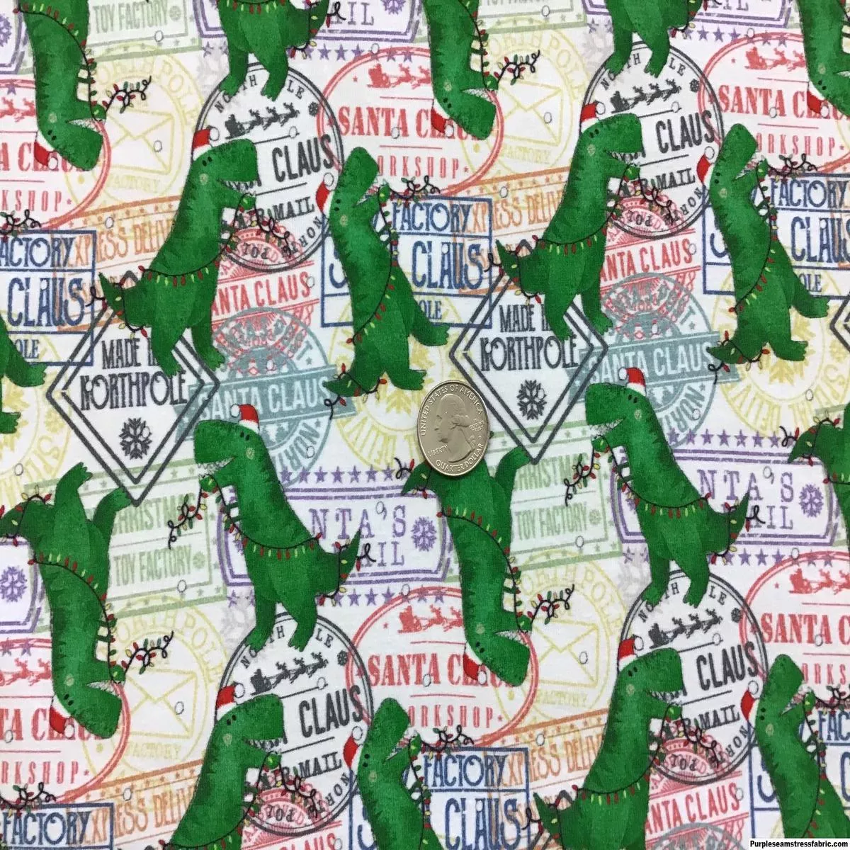 North Pole T-RexFabric