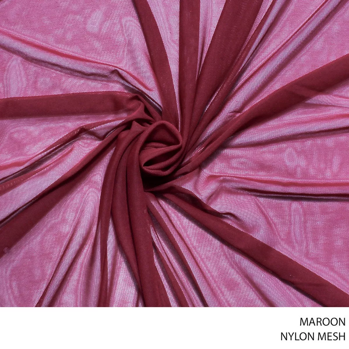 NYLON MESH 53 MAROON150CM PER M