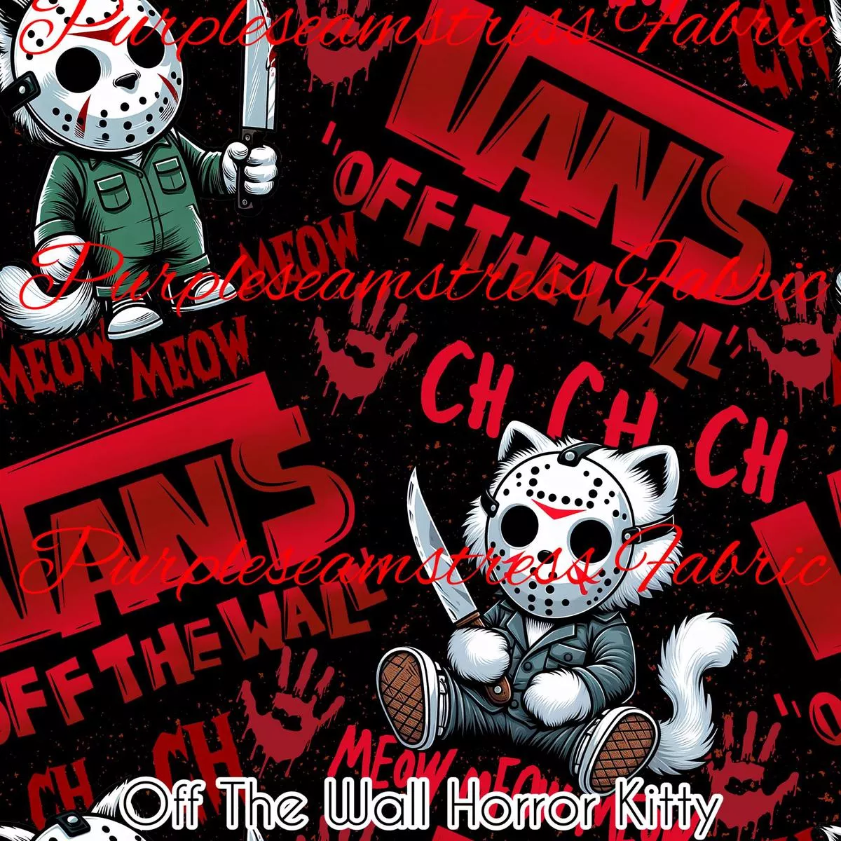 Off The Wall Horror KittyFabric