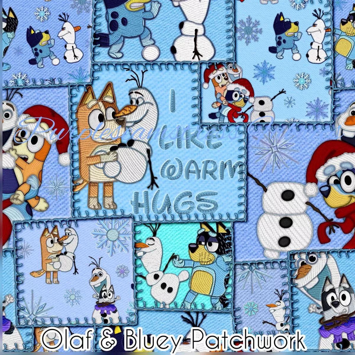 Olaf & Bluey PatchworkFabr…