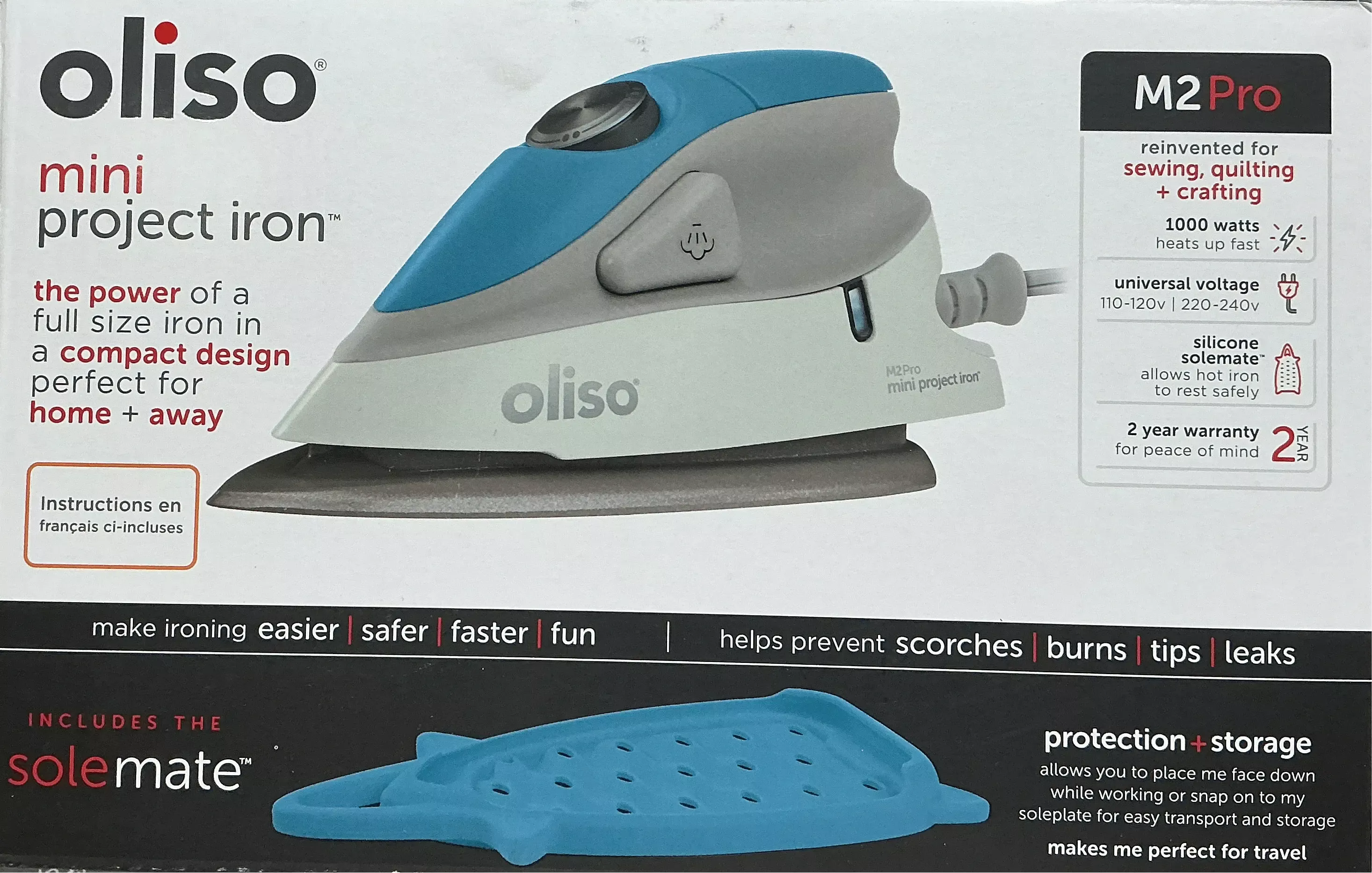 Oliso Mini Project Iron Turq.