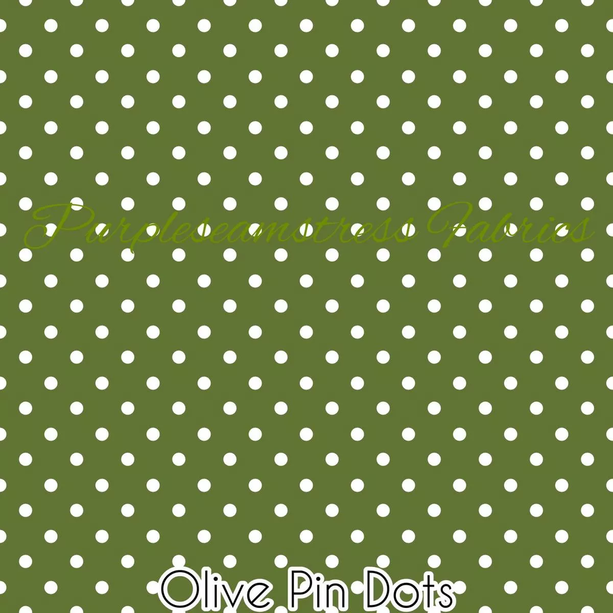 Olive Pin DotsFabric