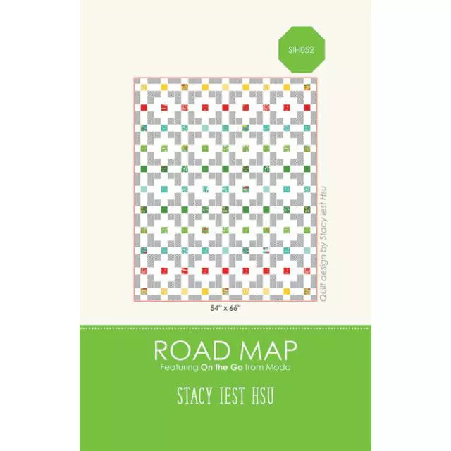 On the Go Road Map Quilt Pattern SIH052
