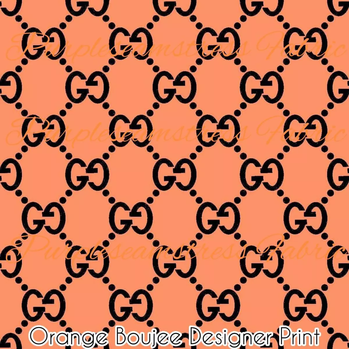 Orange Boujee Designer PrintFab…