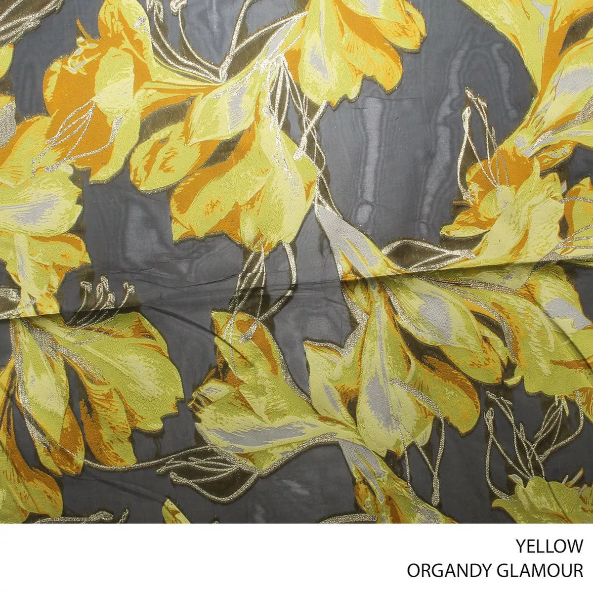 ORGANDY GLAMOUR FABRIC YELLOW