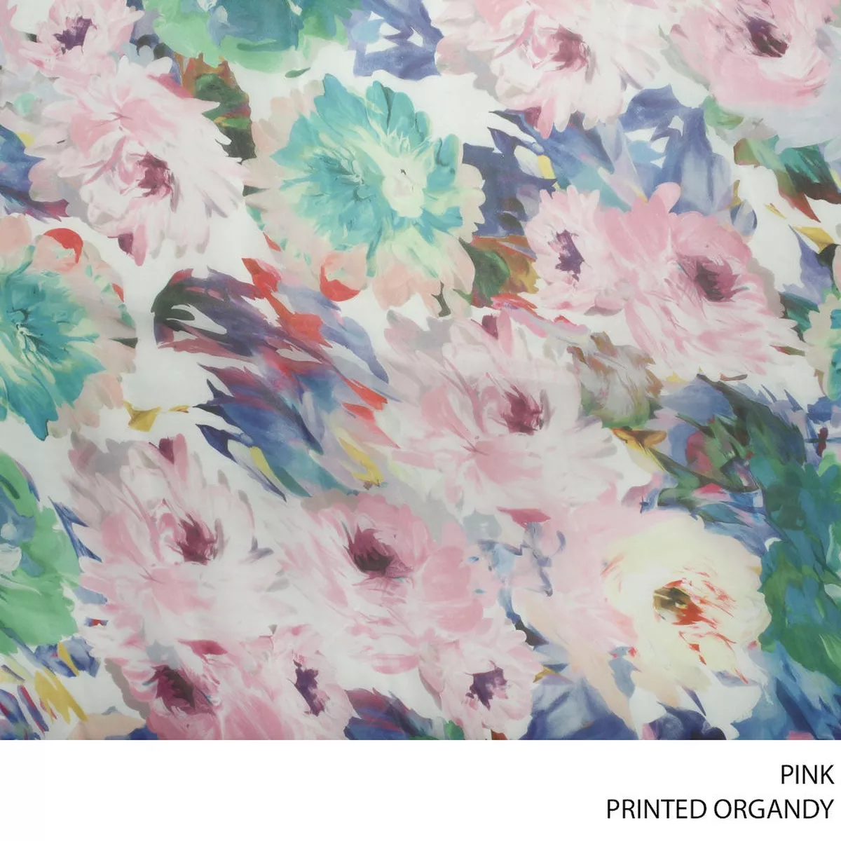 ORGANDY PRINTED FABRIC 150CM PINK