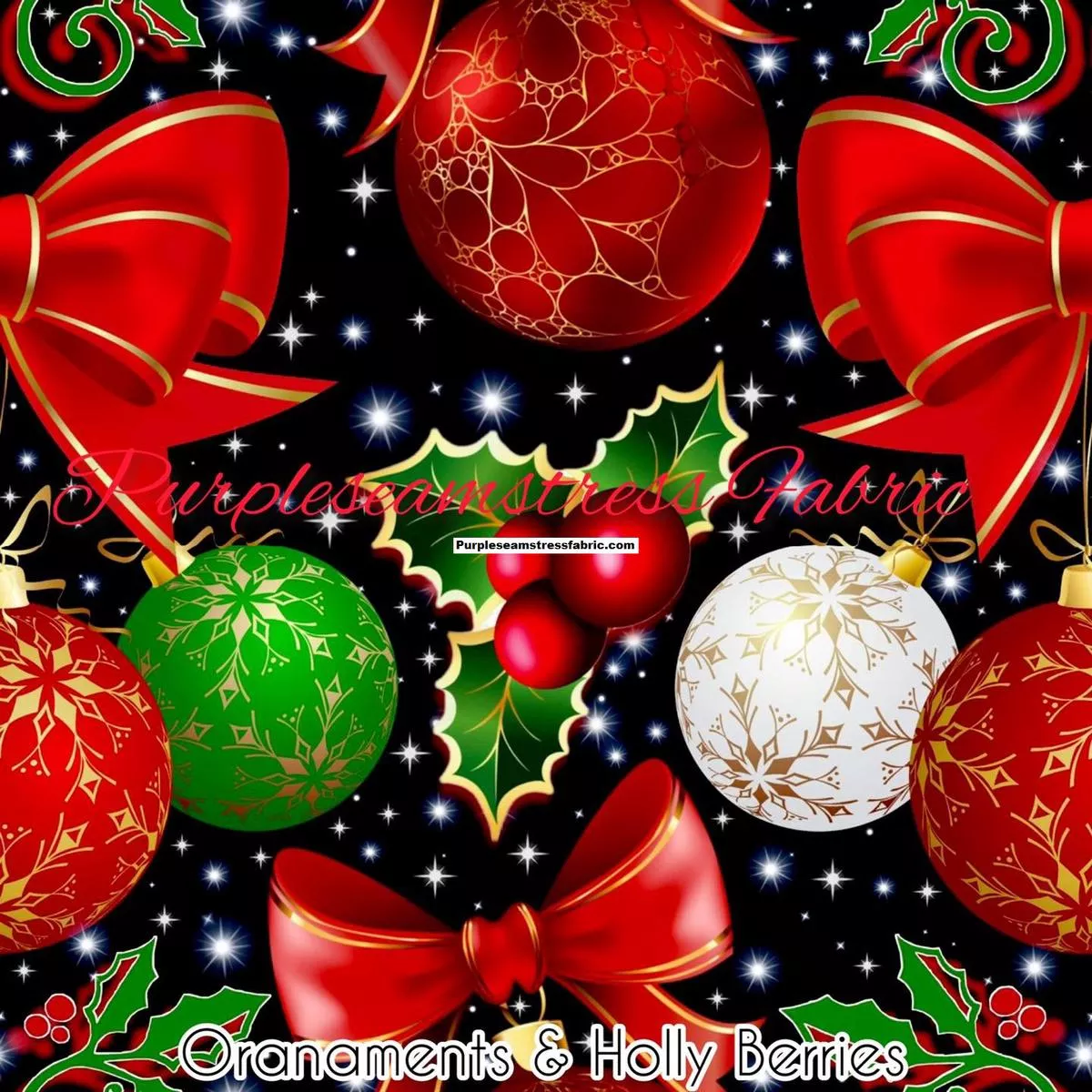 Ornaments & Holly BerriesF…