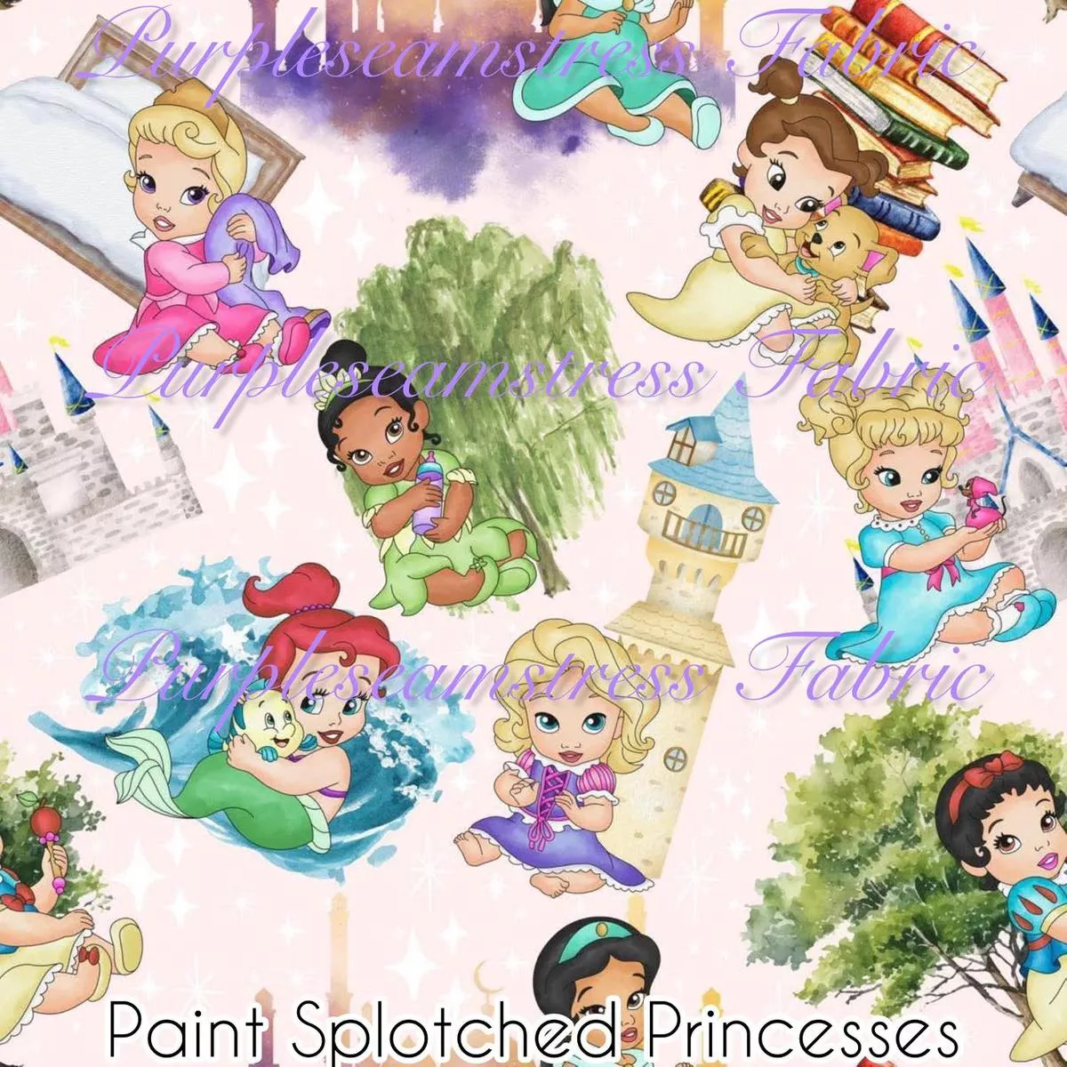 Paint Splotched PrincessesFabri…